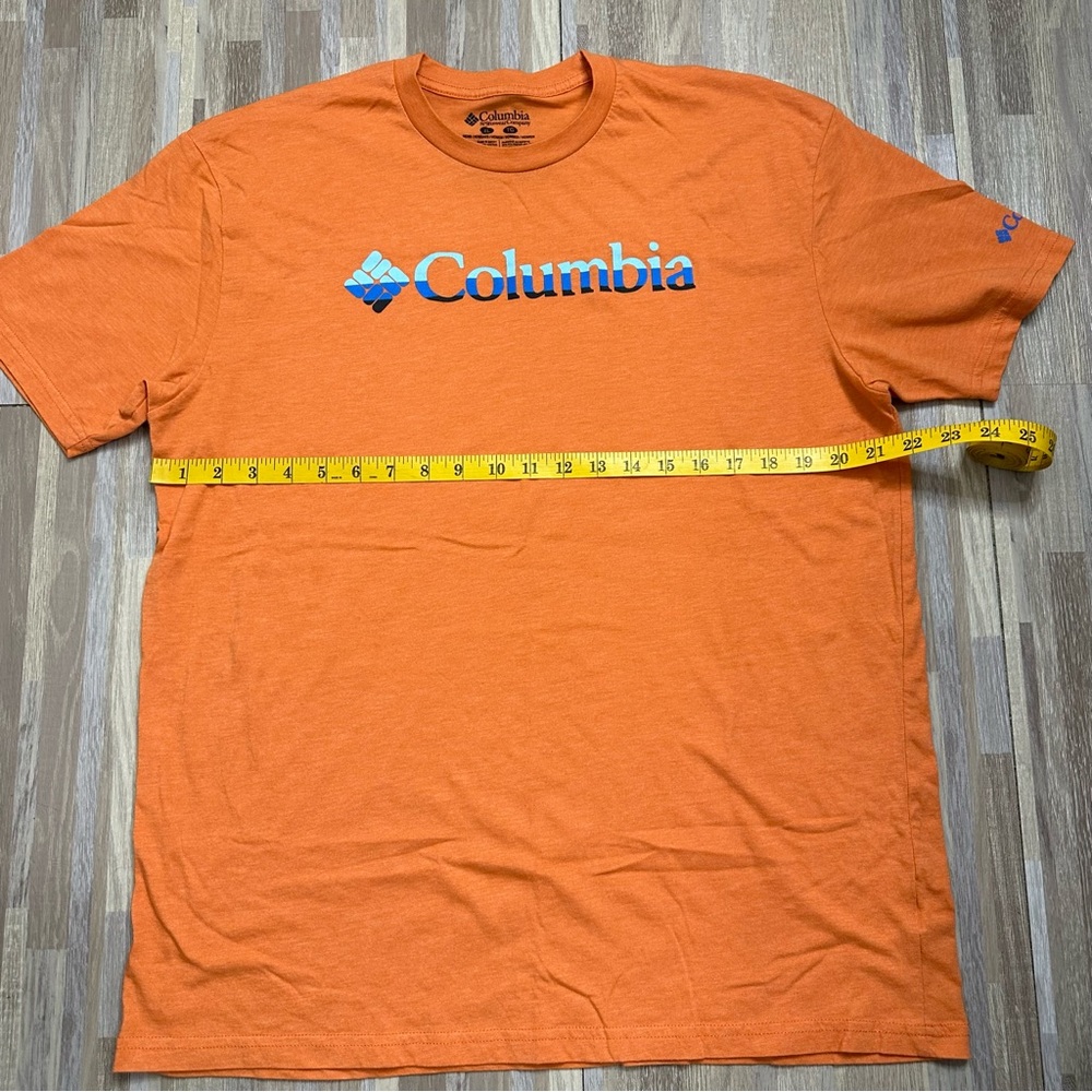 Columbia Men's Orange T-Shirt, Size XL - Picture 4 of 7